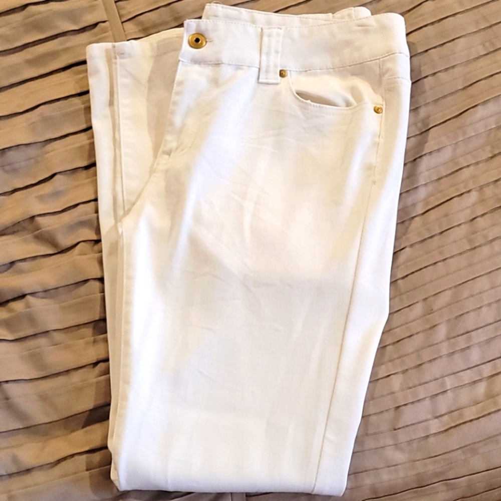 White cotton stretch "jeans"